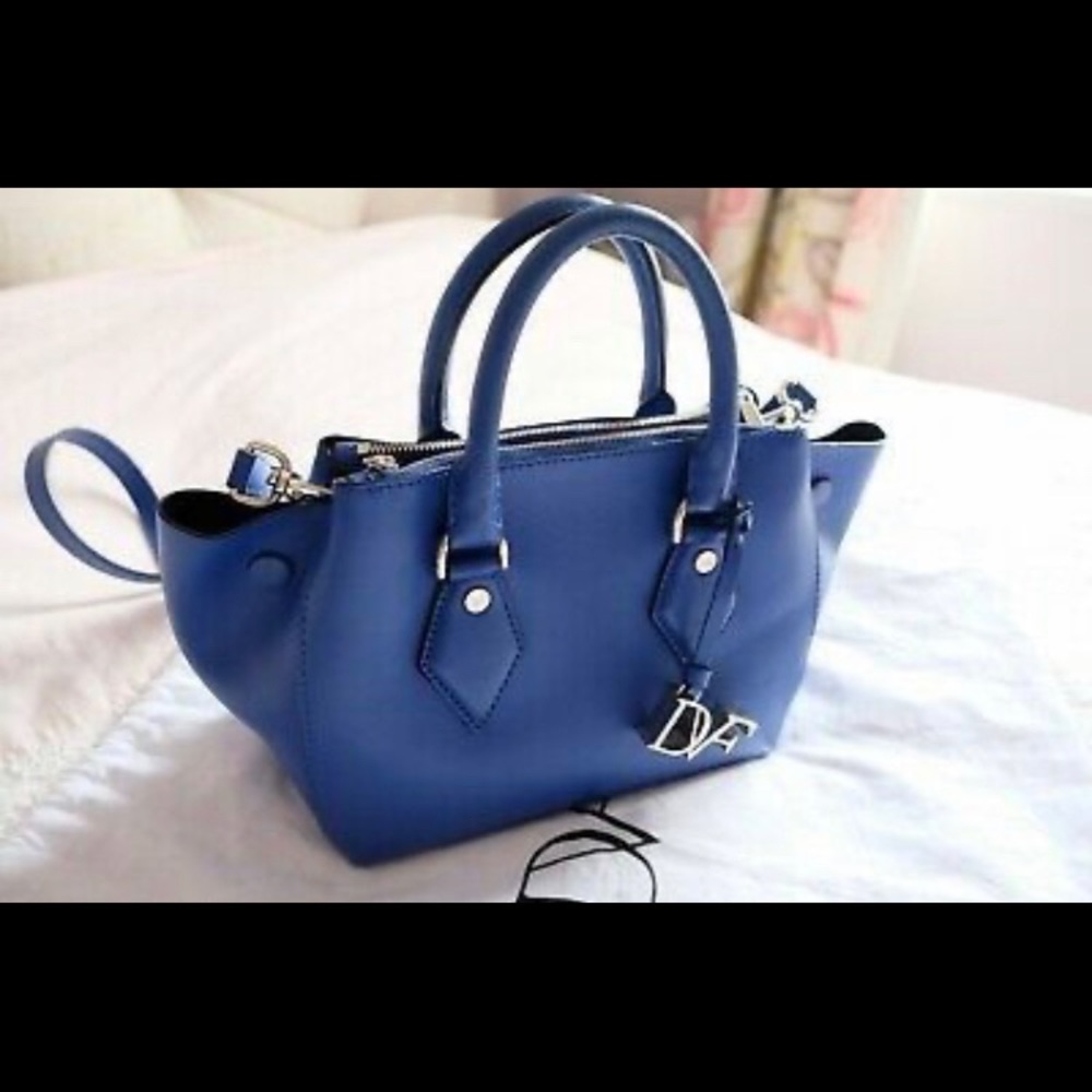 Diane Von Furstenberg Royal Blue Voyager Crossbody